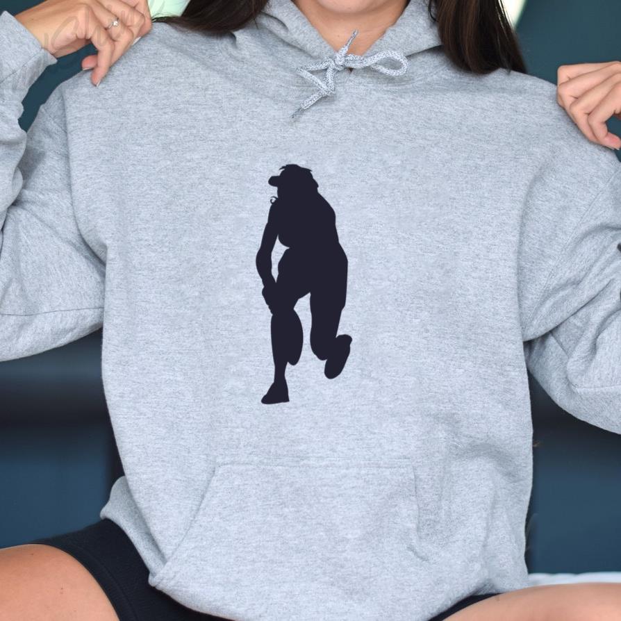 Female Tennis Player Silhouette Hoodie