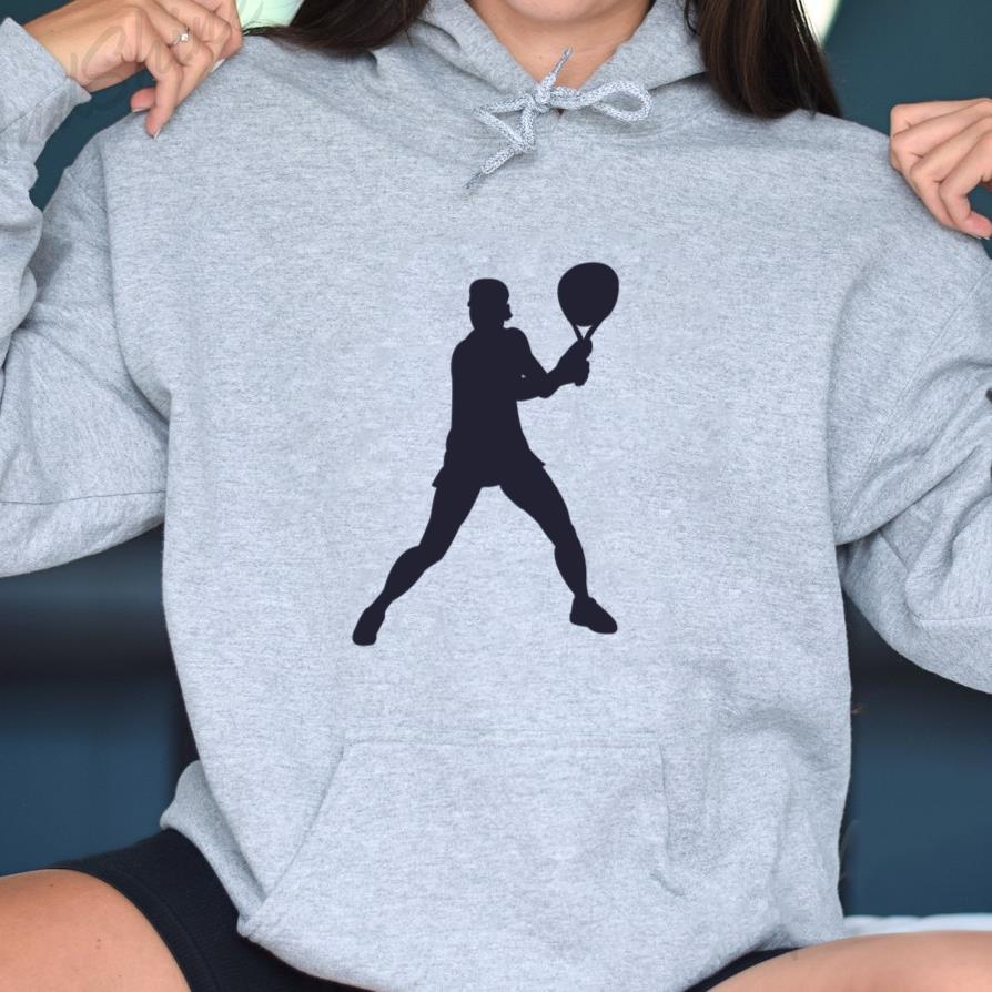 Girl Tennis Player Silhouette  Hoodie
