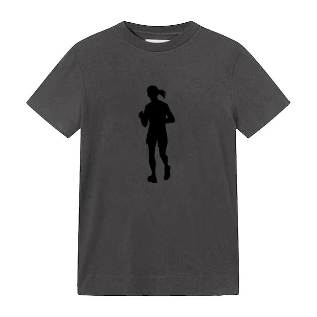 Marathon Female Runner Silhouette T-Shirt