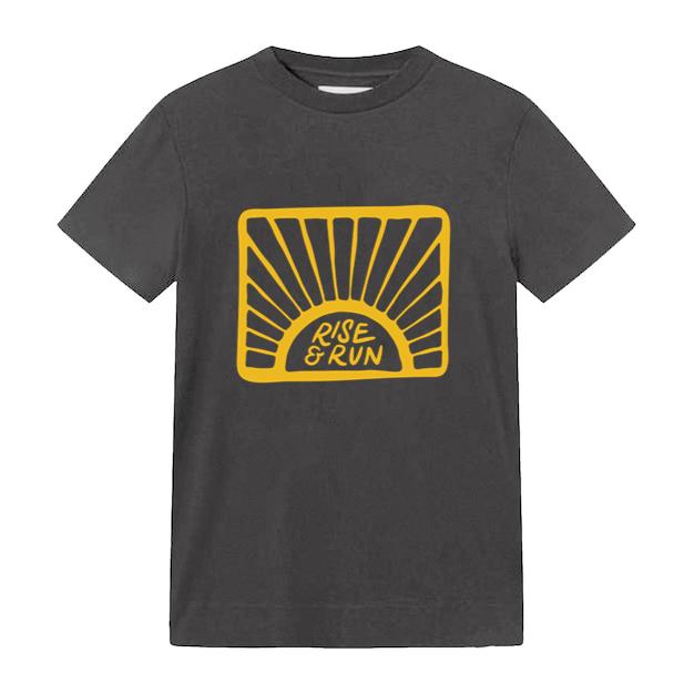 Rise Run Running Badge Doodle T-Shirt