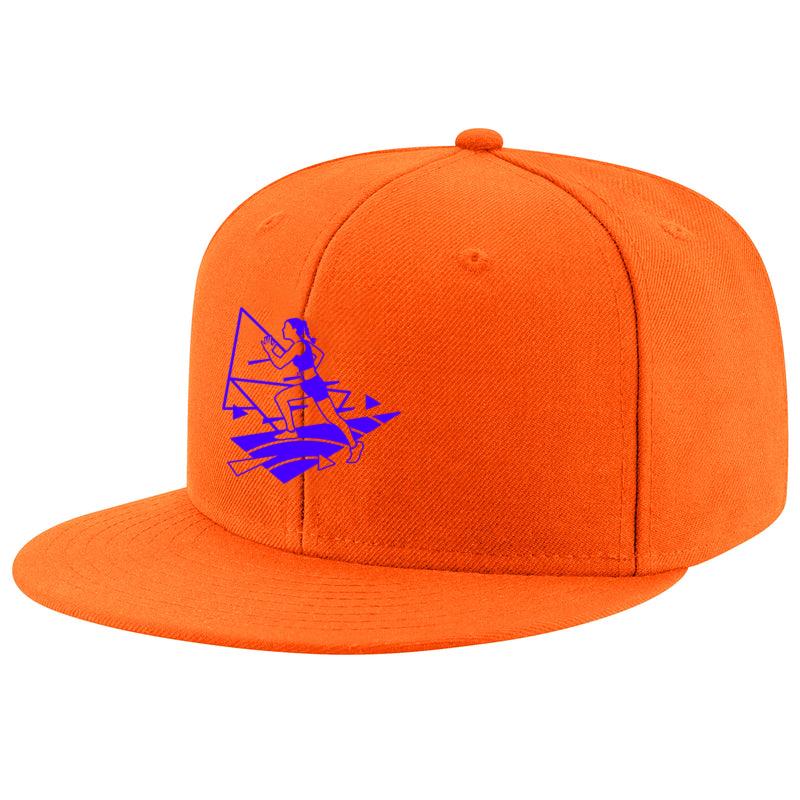 Runner And Geometric Shapes Filled Stroke Cap