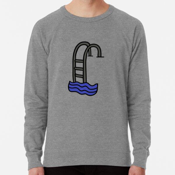 Swimming Pool Ladder Hand Drawn Swimming Sweatshirt