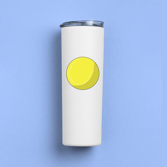 Tennis Ball Illustration Skinny Tumbler 20oz