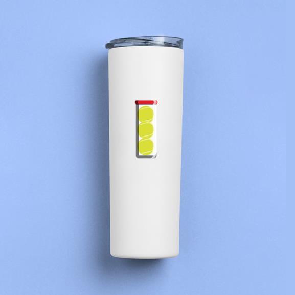 Tennis Ball Tube Icon Skinny Tumbler 20oz