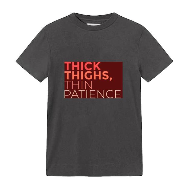 Thick Thighs Marathon Quote T-Shirt
