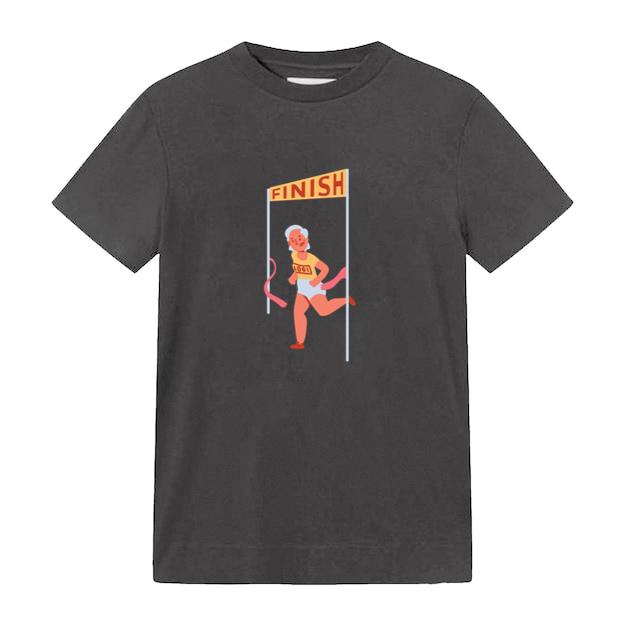 Woman Running Flat Finish T-Shirt